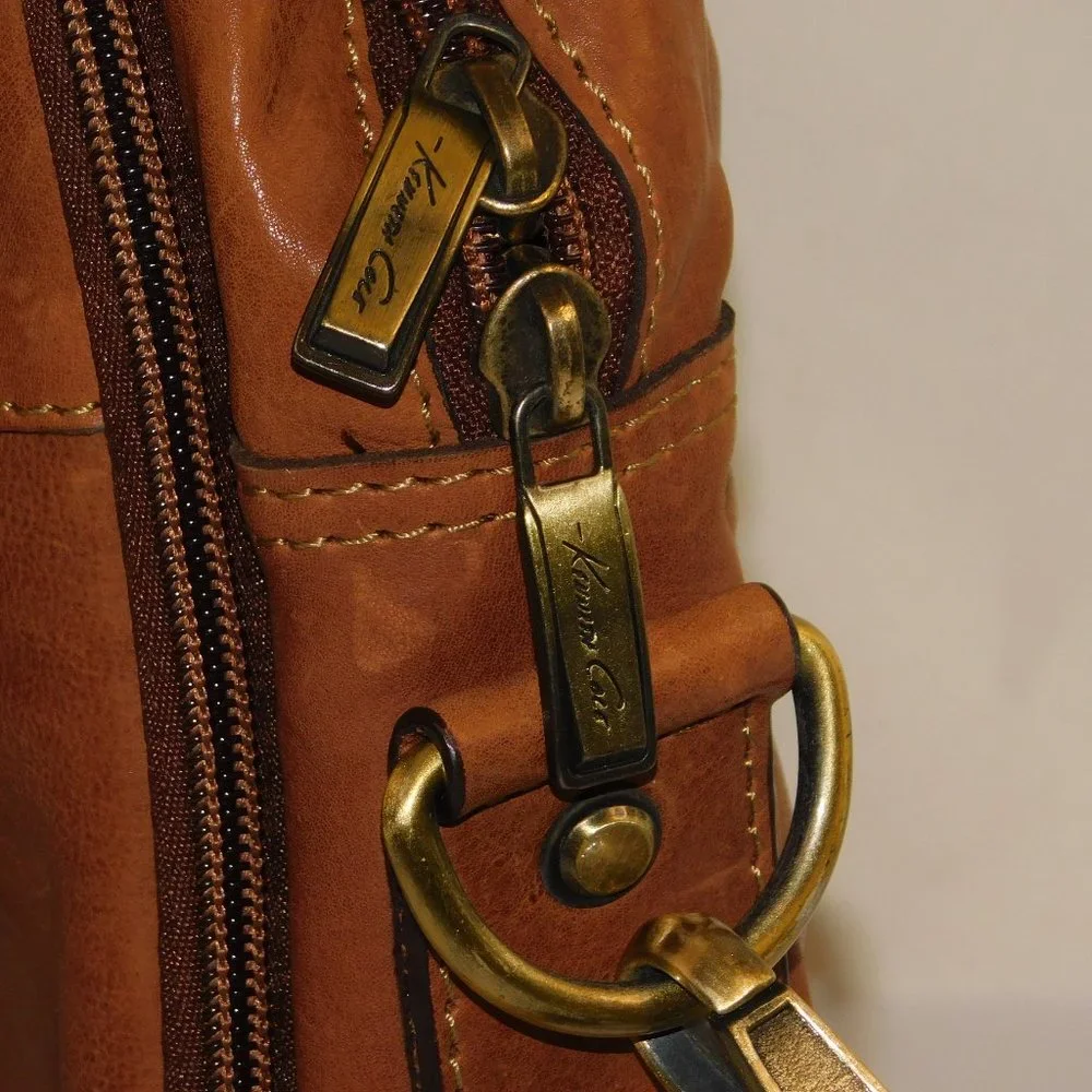 Kenneth Cole Leather Laptop Computer Business Briefcase Bag